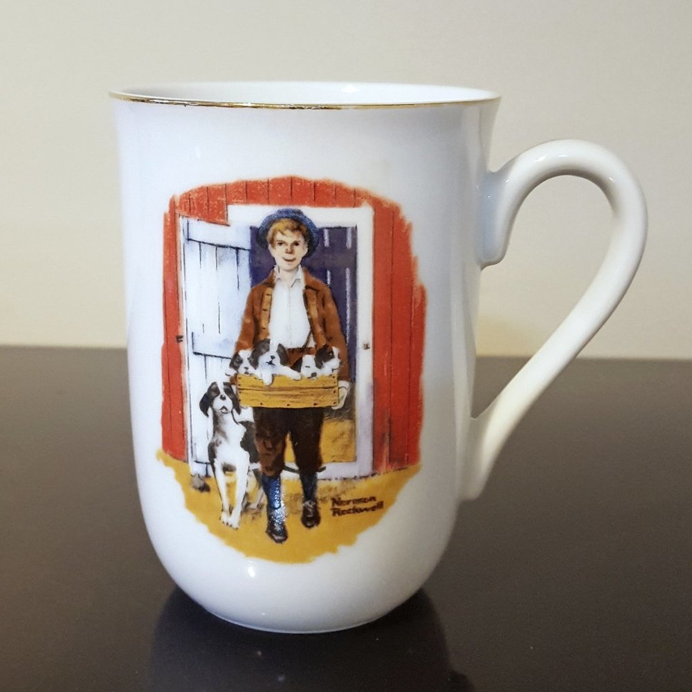 Norman Rockwell - Mug - Puppy Love